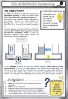 Vorschau - Arbeitsblätter - Spannung Die elektrische Spannung (differenziert) - Seite 1