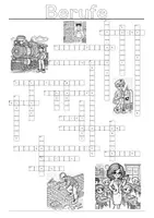 Vorschau - Arbeitsblätter - Berufe - Rätsel (incl. Lösung) - Deckblatt