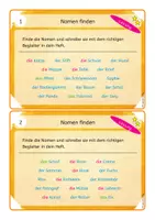 Vorschau - Arbeitsblätter - Wortarten Nomen Verben Adjektive Stationen Freiarbeit Lerntheke - Seite 3