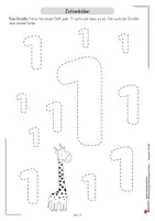 Vorschau - Arbeitsblätter - Zahlen und Muster erfassen | Wahrnehmung, Konzentration, Zahlenbilder, Raumlage, Muster, logisches Denken, Orientierung | Mathematik Anfangsunterricht Vorschule Kindergarten Klasse 1 - Seite 3
