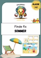 Vorschau - Spiele - Lesespiel "Finde fix - Sommer" Blitzlesen - Deckblatt