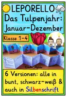 Vorschau - Arbeitsblätter - Tulpenjahr Klasse 1-4 Grundschule LEPORELLO - Deckblatt