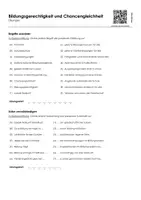 Vorschau - Arbeitsblätter - Bildungsgerechtigkeit und Chancengleichheit (Infotext und Übungen) - Seite 1