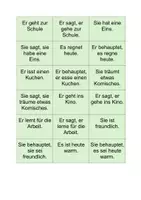 Vorschau - Spiele - Grammatikspiel: Merk's dir! - Konjunktiv I - Deckblatt