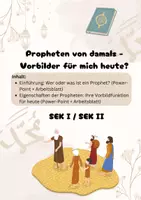 Vorschau - Arbeitsblätter - Propheten von damals - Vorbilder für mich heute? - Deckblatt