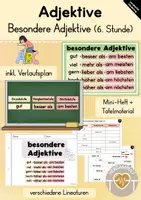 Vorschau - Stundenentwürfe - Adjektive: Steigerung besonderer Adjektive (6. Stunde) - Deckblatt
