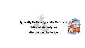 Vorschau - Stationenlernen - Discussion challenge National stereotypes, focus Britain & Germany - Seite 1