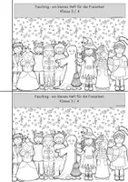 Vorschau - Arbeitsblätter - Fasching / Karneval - Ein Freiarbeitsheft für die 3./4. Klasse - Seite 1