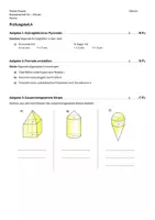 Vorschau - Test - Klassenarbeit Körper Klasse 10 inkl. Lösungen - Deckblatt