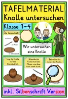 Vorschau - Fördermaterial/Inklusion - Experiment: Knolle untersuchen TAFELMATERIAL Klasse 1-4 - Deckblatt