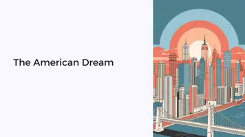 Vorschau - Fördermaterial/Inklusion - Präsentation: The American Dream – History, Challenges, and Evolution as PDF and PowerPoint File - Deckblatt