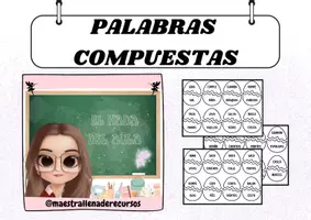 Vista previa - Tarjetas / Manipulativos - TRABAJAMOS LAS PALABRAS COMPUESTAS - Portada