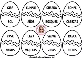 Vista previa - Tarjetas / Manipulativos - TRABAJAMOS LAS PALABRAS COMPUESTAS - página 2