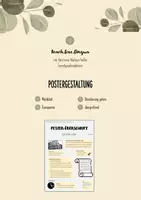 Vorschau - Arbeitsblätter - Anleitung zur Postergestaltung | fachübergreifend - Deckblatt