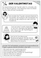 Vorschau - Arbeitsblätter - Valentinstag und Liebe - Vielfältige Aufgaben inklusive Rollenspiel - Seite 1