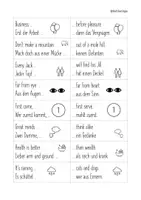 Vorschau - Anderer Materialtyp - Partner*innenfindungskarten | Englisch & Deutsch | Sprichwörter | Partnerarbeit - Seite 2