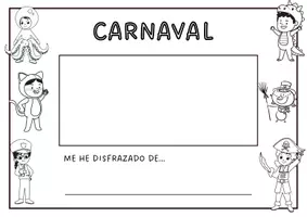 Vista previa - Hojas de trabajo - Ficha disfraz Carnaval - página 2