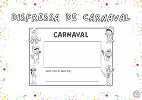 Vista previa - Hojas de trabajo - Fitxa disfressa Carnaval - Portada