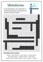 Vorschau - Arbeitsblätter - Winkelarten - Suchsel - Wortsuchrätsel sprachsensibel DAF DAZ - Seite 2