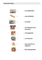 Vorschau - Arbeitsblätter - Französisch: Dans une boulangerie/Übung/Bildkarten - Seite 1