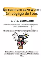 Vorschau - Stundenentwürfe - Unterrichtsentwurf - un voyage de fous (Lektüre) - Deckblatt
