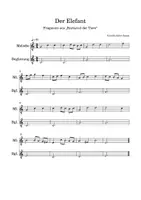 Vorschau - Anderer Materialtyp - Elefant, Karneval der Tiere für Glockenspiele 2-stimmig - Seite 1