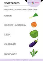 anteprima - Esercizi - Indovina le Verdure - Guess the Vegetables/Inglese Beginner - Pagina 2