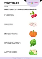 anteprima - Esercizi - Indovina le Verdure - Guess the Vegetables/Inglese Beginner - Pagina 3