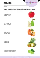 anteprima - Esercizi - Indovina la Frutta - Guess the Fruits / Inglese Beginner - Pagina 1