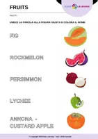 anteprima - Esercizi - Indovina la Frutta - Guess the Fruits / Inglese Beginner - Pagina 2