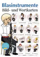 Aperçu - Présentation / Support pour le tableau - Deutsch Allemand Bildkarten Musik Blasinstrumente - Page de couverture