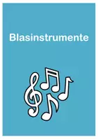 Aperçu - Présentation / Support pour le tableau - Deutsch Allemand Bildkarten Musik Blasinstrumente - Page 1