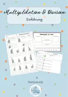 Vorschau - Arbeitsblätter - Einführung Multiplikation & Division - Deckblatt