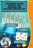 Vorschau - Spiele - Zahlen-Zoo, Legespiel, Mathe, Subtraktion bis 100, Addition bis 100, Zahlenraum bis 100, Klettspiel, Lernspiel - Deckblatt