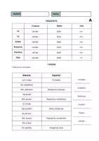 Vorschau - Arbeitsblätter - Presente de indicativo -ar, -er, -ir, Arbeitsblatt - Deckblatt