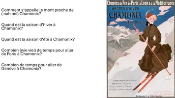 Vorschau - Arbeitsblätter - Vacances d‘hiver - Hiver à Chamonix / future composé - Seite 1