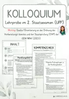 Vorschau - Prüfungsvorbereitung - 5 Handlungsfelder für das Kolloquium (UPP) mit Fragenkatalog - Deckblatt
