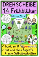 Vorschau - Mal- und Bastelvorlagen - Frühblüher Klasse 1-2 DREHSCHEIBE basteln - Deckblatt