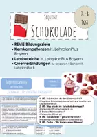 Vorschau - Stundenentwürfe - Sequenz Schokolade Siegelkunde Gesundheitswert Jgst 7-8 - Deckblatt
