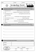 Vorschau - Arbeitsblätter - Materialpaket: More! 3 Vocabulary checks - Seite 3