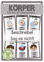 Vorschau - Spiele - KÖRPER Beschreibe! / Sag es nicht! - Deckblatt