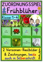 Vorschau - Spiele - Frühblüher ZUORDNUNGSSPIEL differenziert Klasse 1-4 - Deckblatt