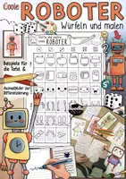 Vorschau - Spiele - Roboter würfeln und malen – Kreative Vertretungsstunde - Deckblatt