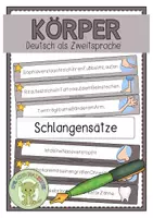 Vorschau - Fördermaterial/Inklusion - KÖRPER Schlangensätze - Deckblatt