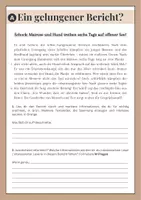 Vorschau - Arbeitsblätter - AB: Merkmale gelungener Berichte erarbeiten (Kl. 7-9) - Deckblatt