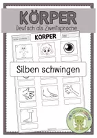 Vorschau - Arbeitsblätter - KÖRPER Silben schwingen - Deckblatt