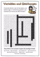 Vorschau - Arbeitsblätter - Variablen, Gleichungen - Suchsel - Wortsuchrätsel - DAF / DAZ - Seite 2