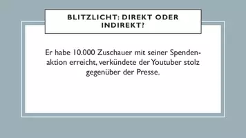 Vorschau - Präsentationen/Tafelbilder - Aufgaben: Direkte und indirekte Rede - Seite 3