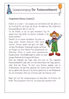 Vorschau - Arbeitsblätter - Lesespaziergang Fasching/Karneval für Klasse 1-3 - Seite 3