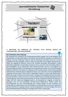 Vorschau - Arbeitsblätter - Großes Materialpaket: Zeitung, Journalistisches Schreiben, Konjunktiv/Passiv - Deckblatt